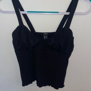 Front tie tank top